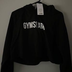 Gymshark Training Cropped Hoodie - Black